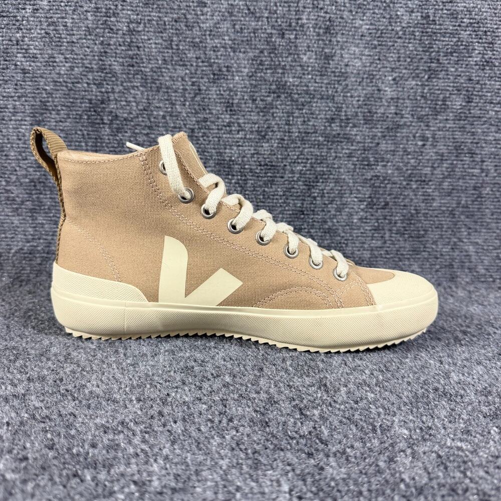 VEJA Nova HT High Top Sneakers Womens 8 EU 39 Tan Beige Canvas Organic Cotton - Picture 3 of 12